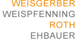 Logo: Weisgerber, Weispfenning, Roth, Ehbauer